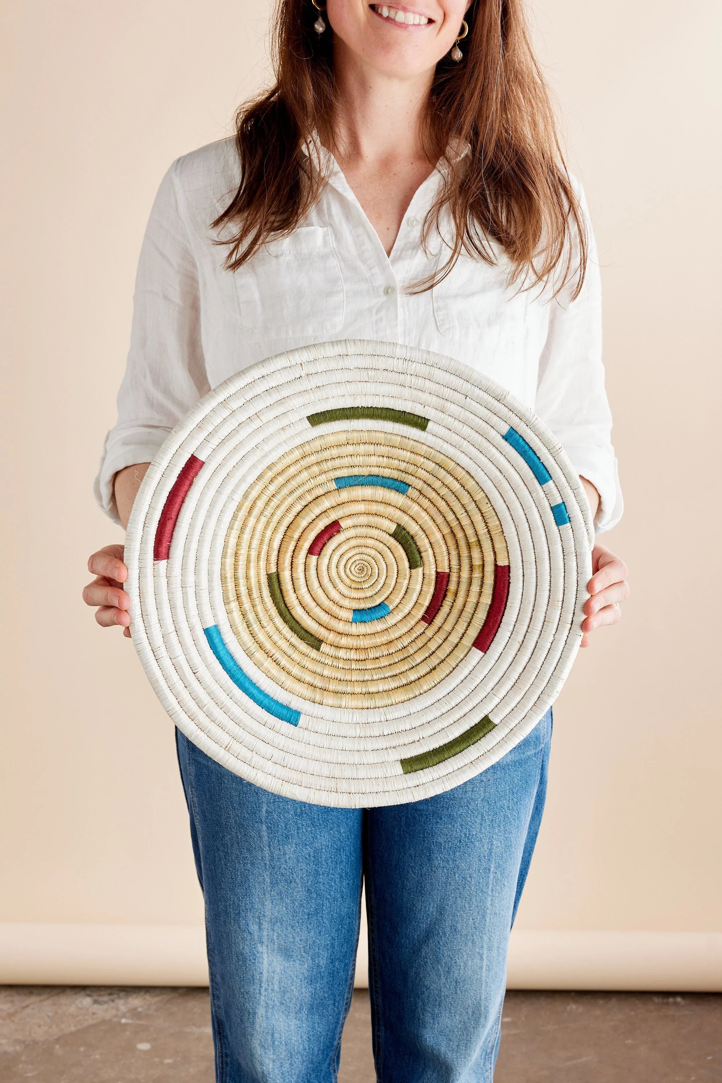 Mosaic Morse Wall Basket Kanju Interiors