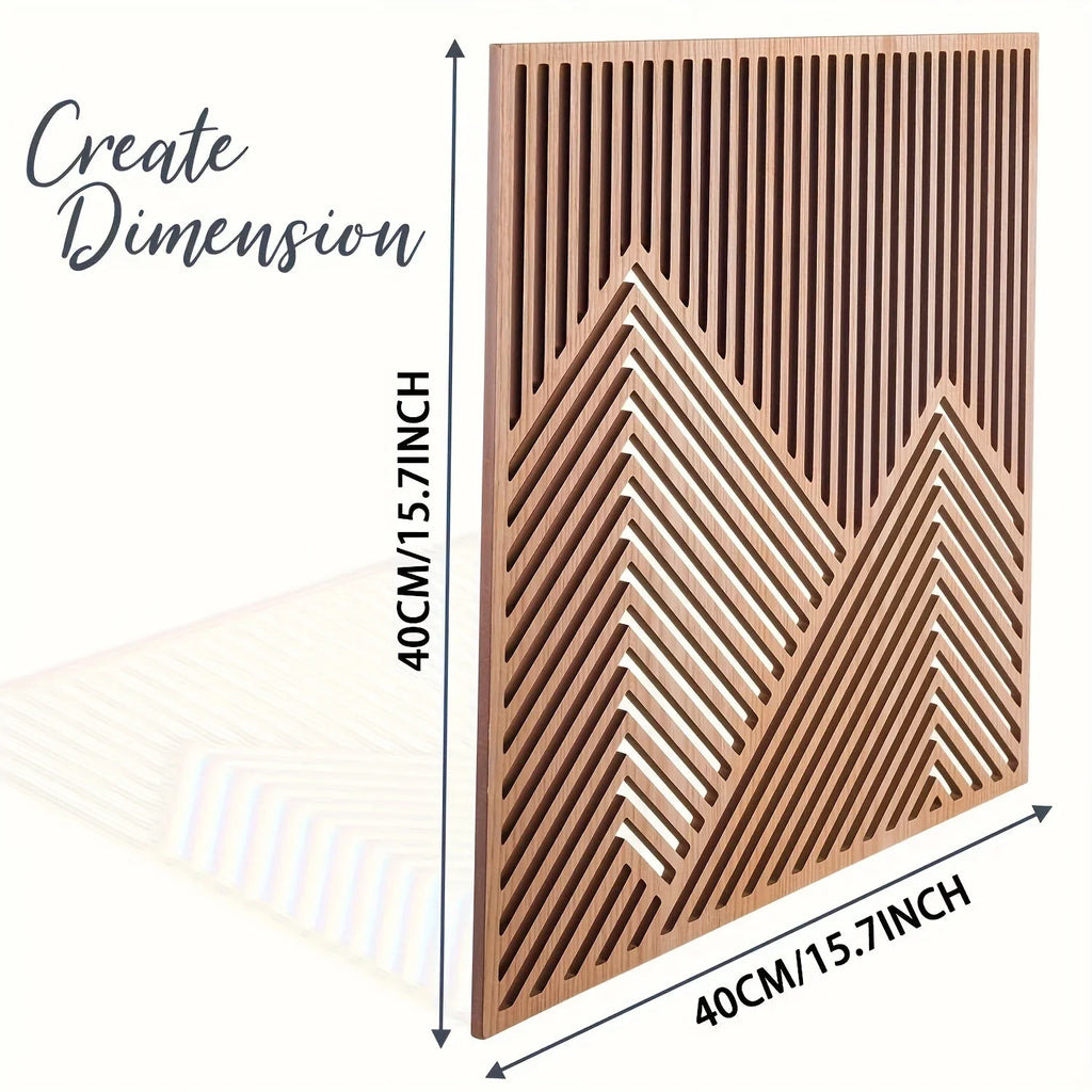 Wood Wall Art Decor Piece Mountain Landscape Panel, lifestyle image - House Of Avana