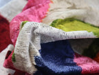 Multicolor Rainbow Silk Velvet Pillow 16x24 Handmade Luxury Cushion Canvello