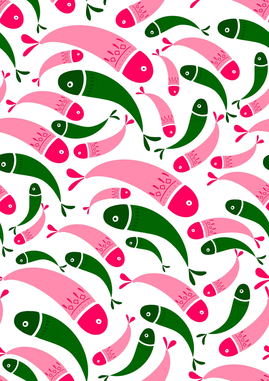 Multicolor Fish Printed Canopy PushpLinen