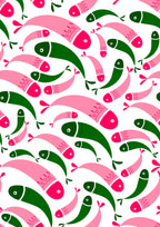 Multicolor Fish Printed Canopy PushpLinen