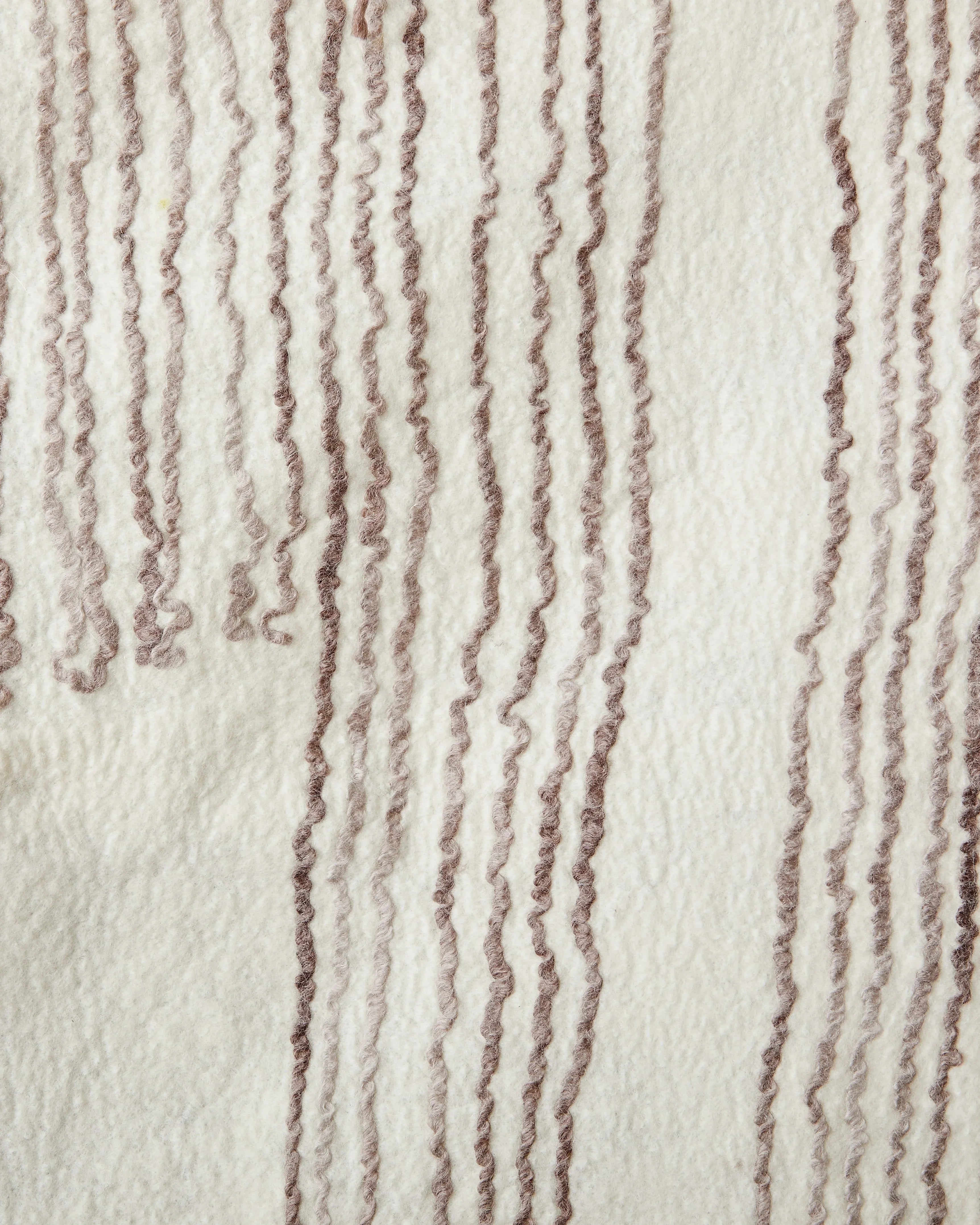 Musullah Fine Line Merino Wool and Silk Throw, back view - House Of Avana