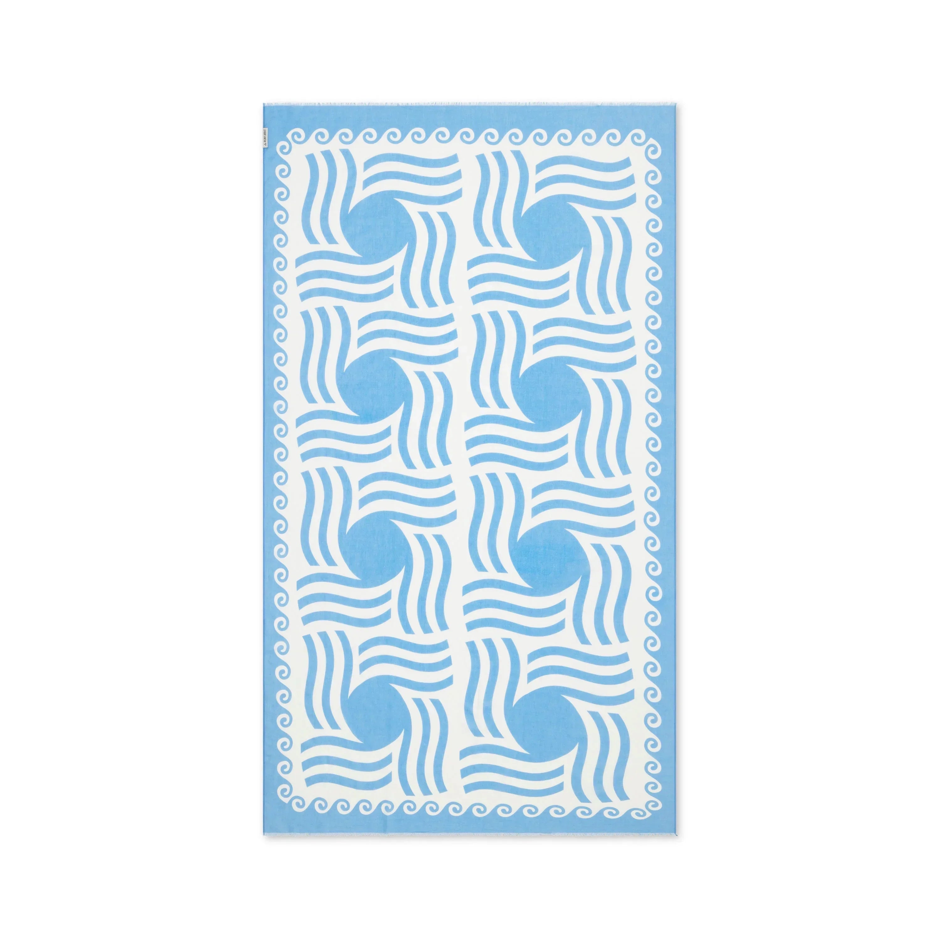 Mykonos Pareo - Aegean Blue Sun Pattern Ruby Mint