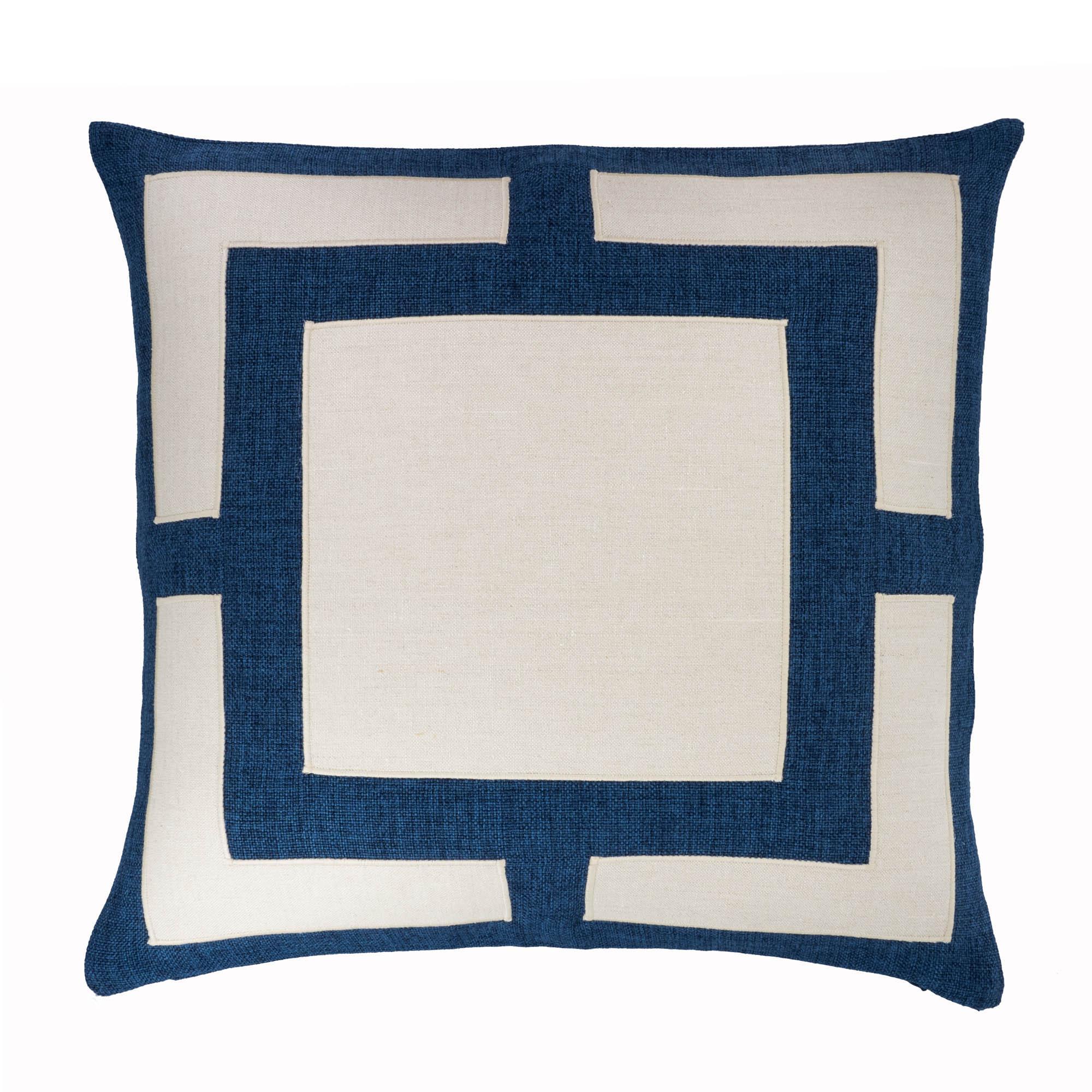 Mykonos Throw Pillow, 22" X 22", front view - House Of Avana