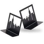 NYC Skyline Bookends 2-Pack – Metal Book Ends by Geomod