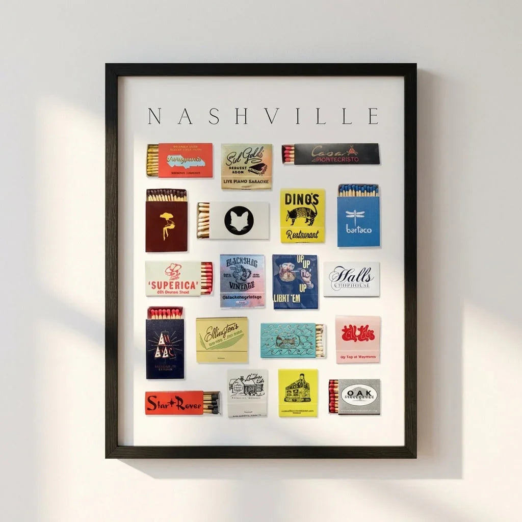 Nashville Matchbox Print
