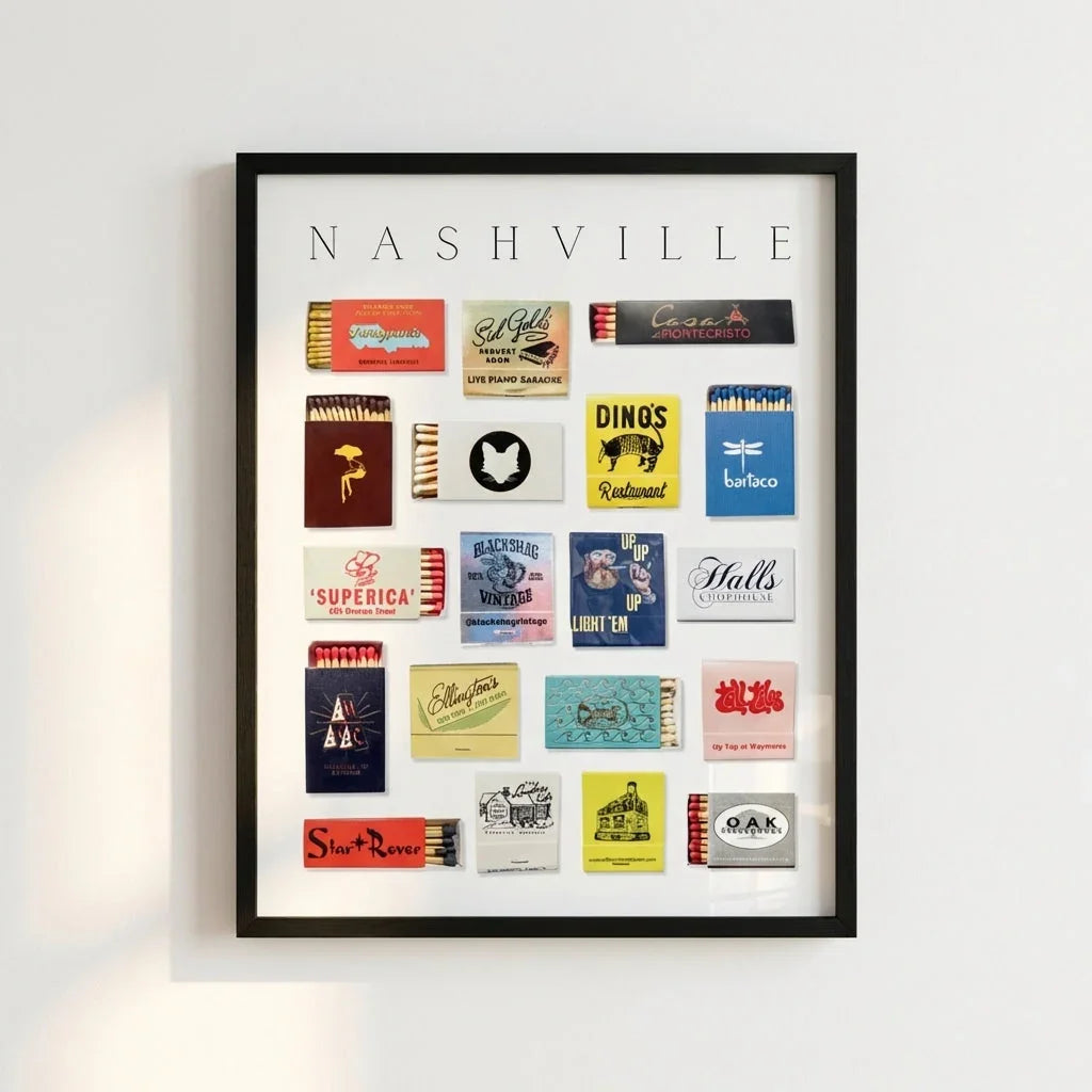 Nashville Matchbox Print