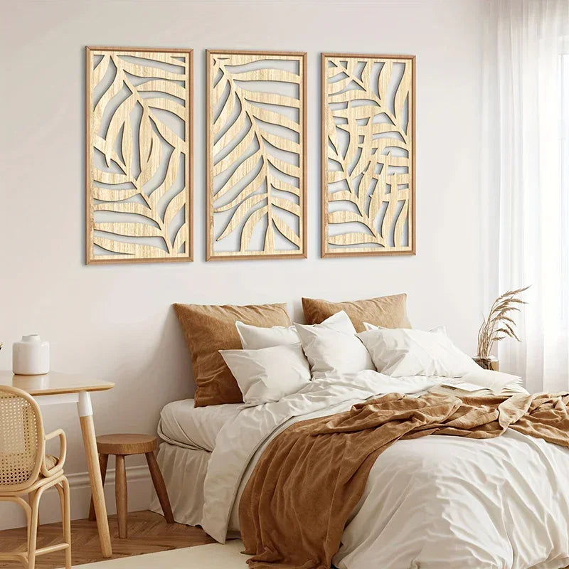 Wall Art - Natural Wood Veneer Large, product packaging - House Of Avana