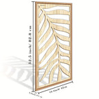 Wall Art - Natural Wood Veneer Large, side view - House Of Avana