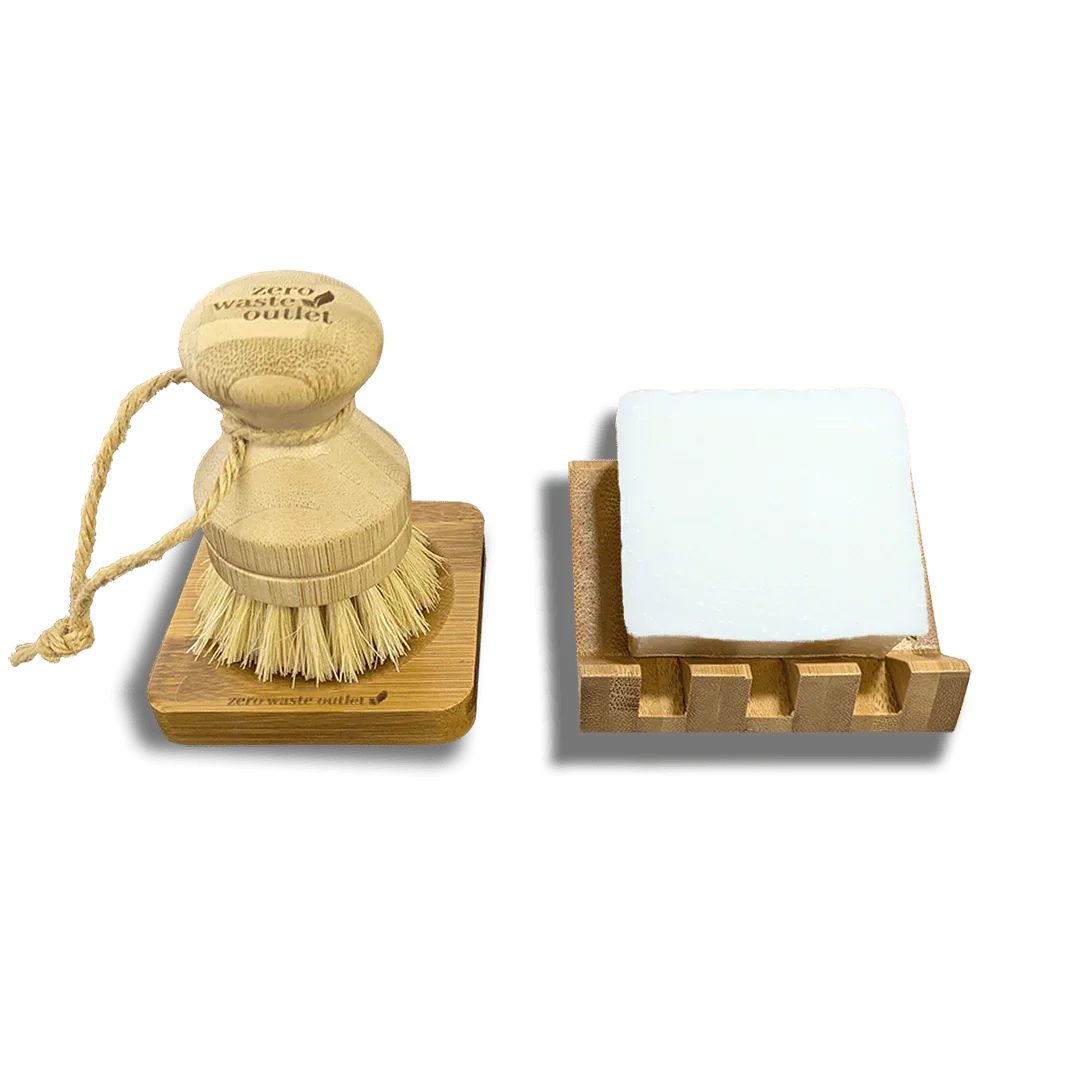 4 Piece Dish Washing Starter Kit Zero Waste Outlet