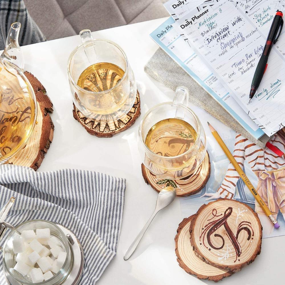 DIY Crafts Natural Pine Wood Slices - House Of Avana