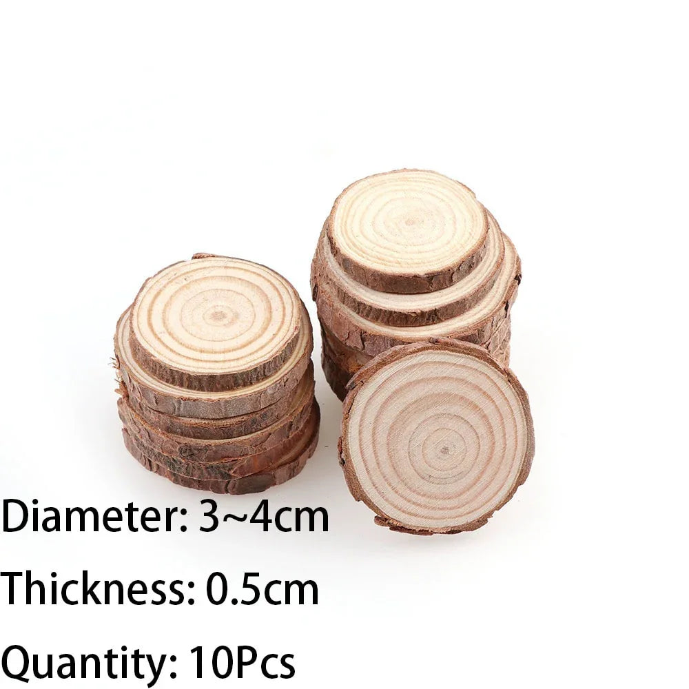DIY Crafts Natural Pine Wood Slices - House Of Avana