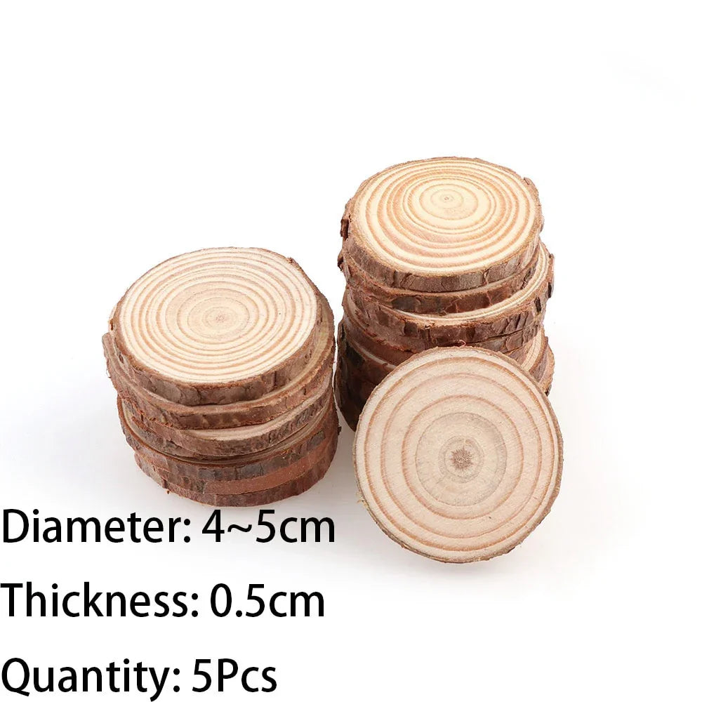 DIY Crafts Natural Pine Wood Slices - House Of Avana
