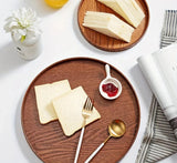 Round Wood Serving Tray – Rustic Elegance for Dining & Decor - House Of Avana