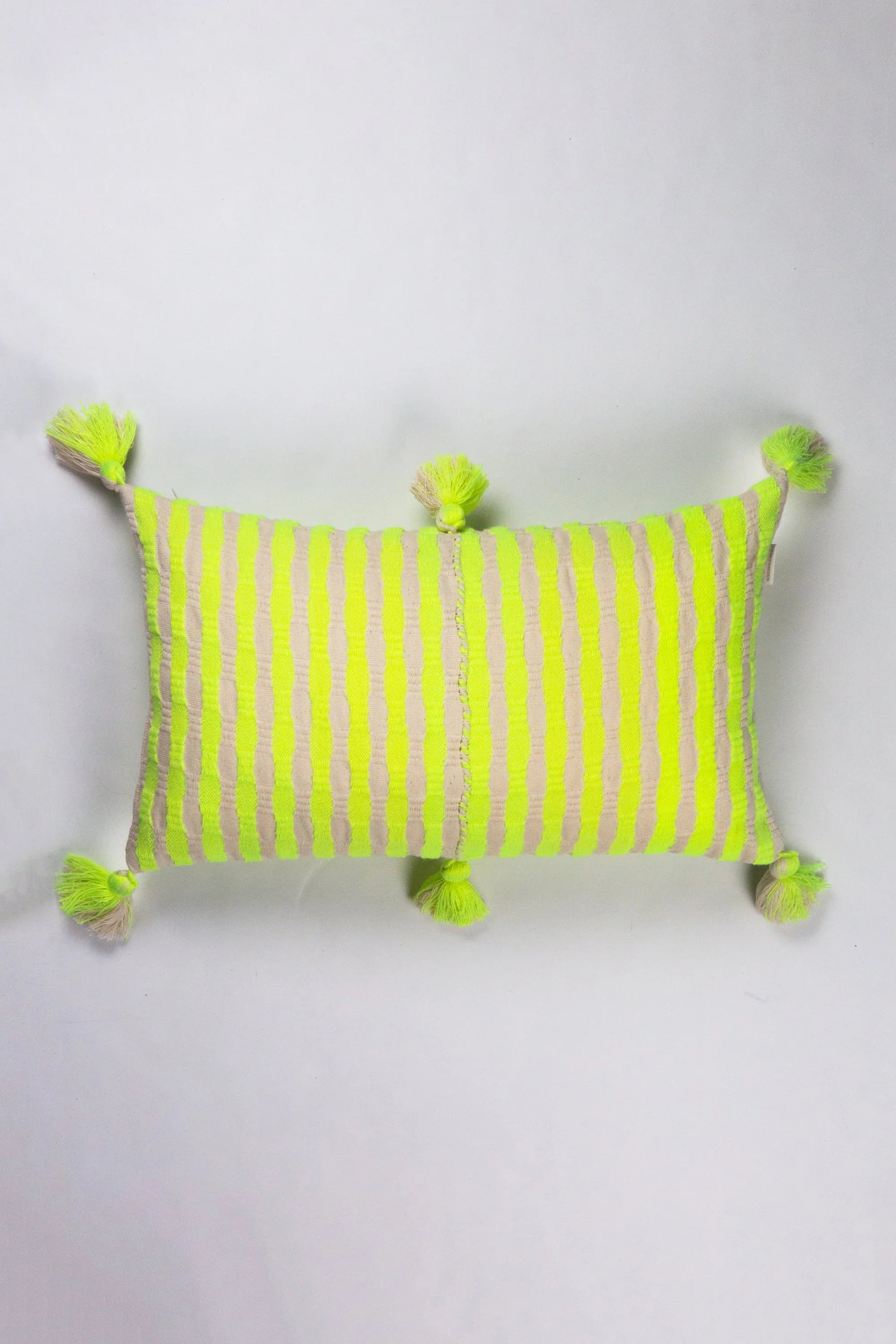 Antigua Pillow - Neon Pink and Yellow Archive New York