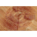 [Modern Farmhouse Nesting Table] Modern Farmhouse Nesting Table Round Natural Finish with Handcrafted Ring Motif, Light Red + Wood Color Furniture for Home, Storage Shelves, Nightstand, Living Room Coffee Table Set House Of Avana [[SKU:HOA-END-014]]