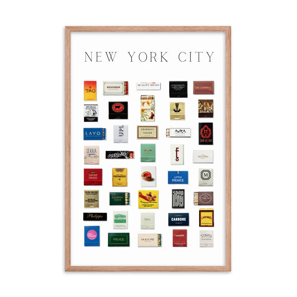 New York City Matchbox Framed Print