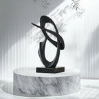 Modern Abstract Metal Sculpture Set – Minimalist Geometric Desk & Home Decor Ornament
