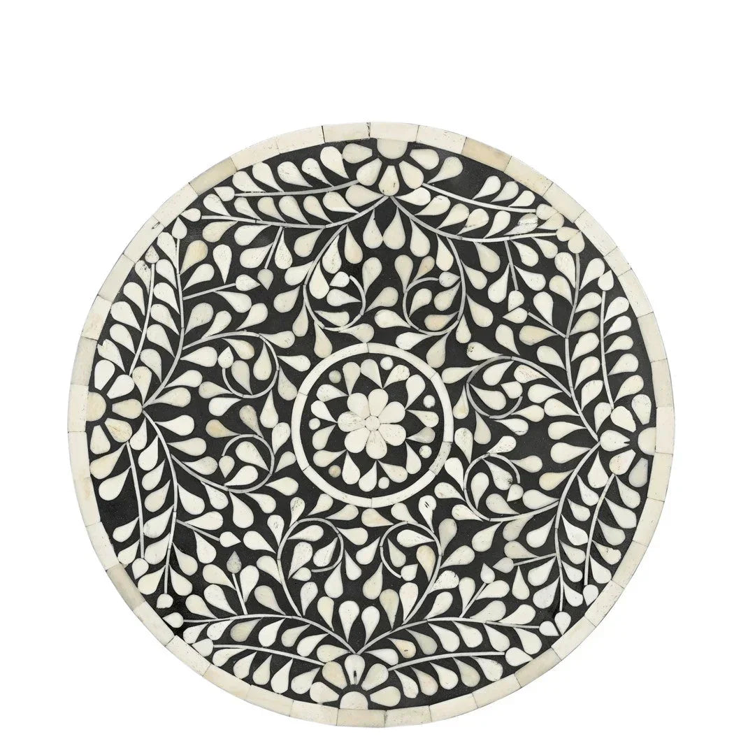 Nilgiri bone inlay end table
