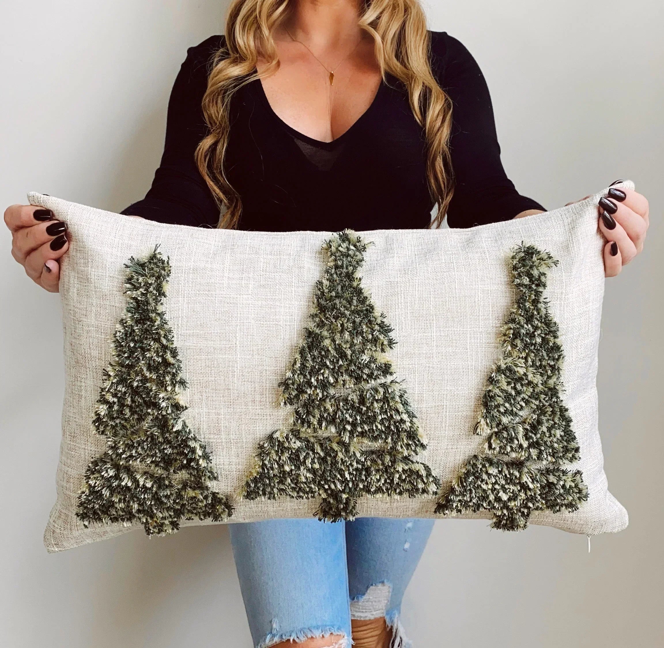Noel Lumbar Pillow Cover Busa Designs
