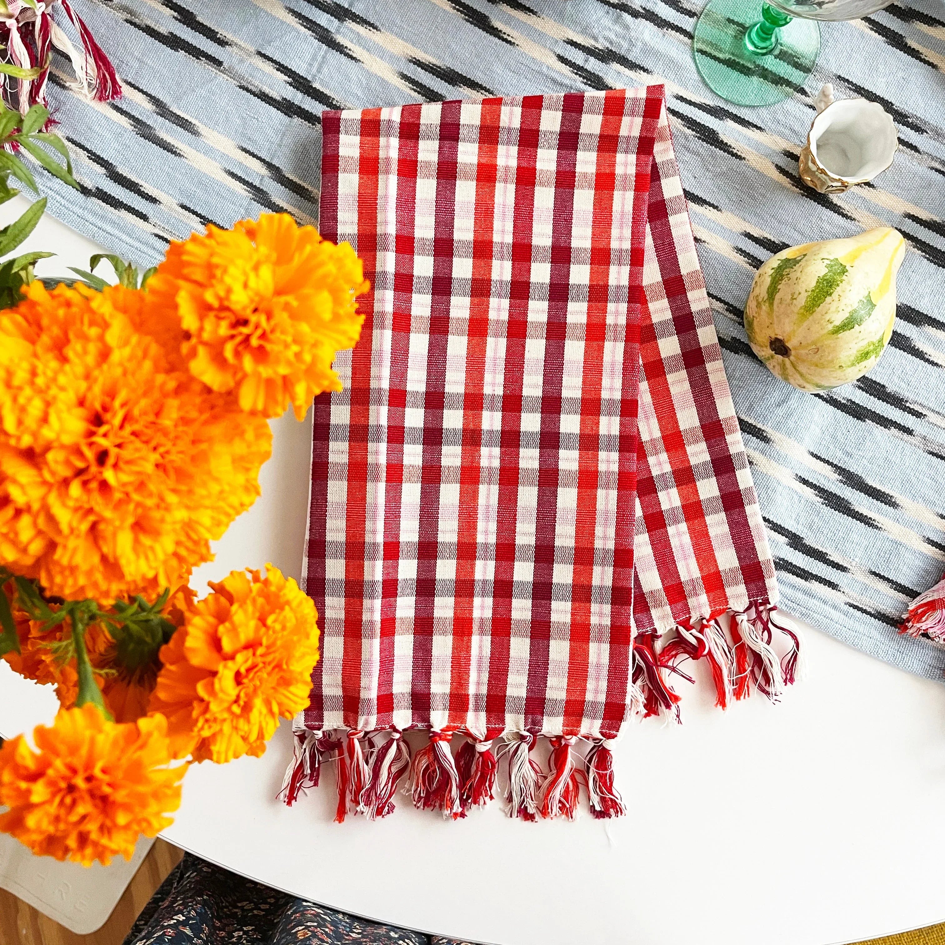 Noel Plaid Kitchen Towel Archive New York