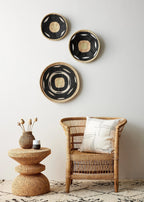 Nolyia Black Flat Basket Kanju Interiors