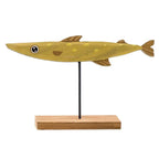Nordic Statue - Colorful Wooden Home Sculpture, close-up view - House Of Avana