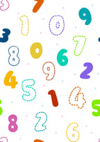 Numbers Printed Printed Canopy PushpLinen