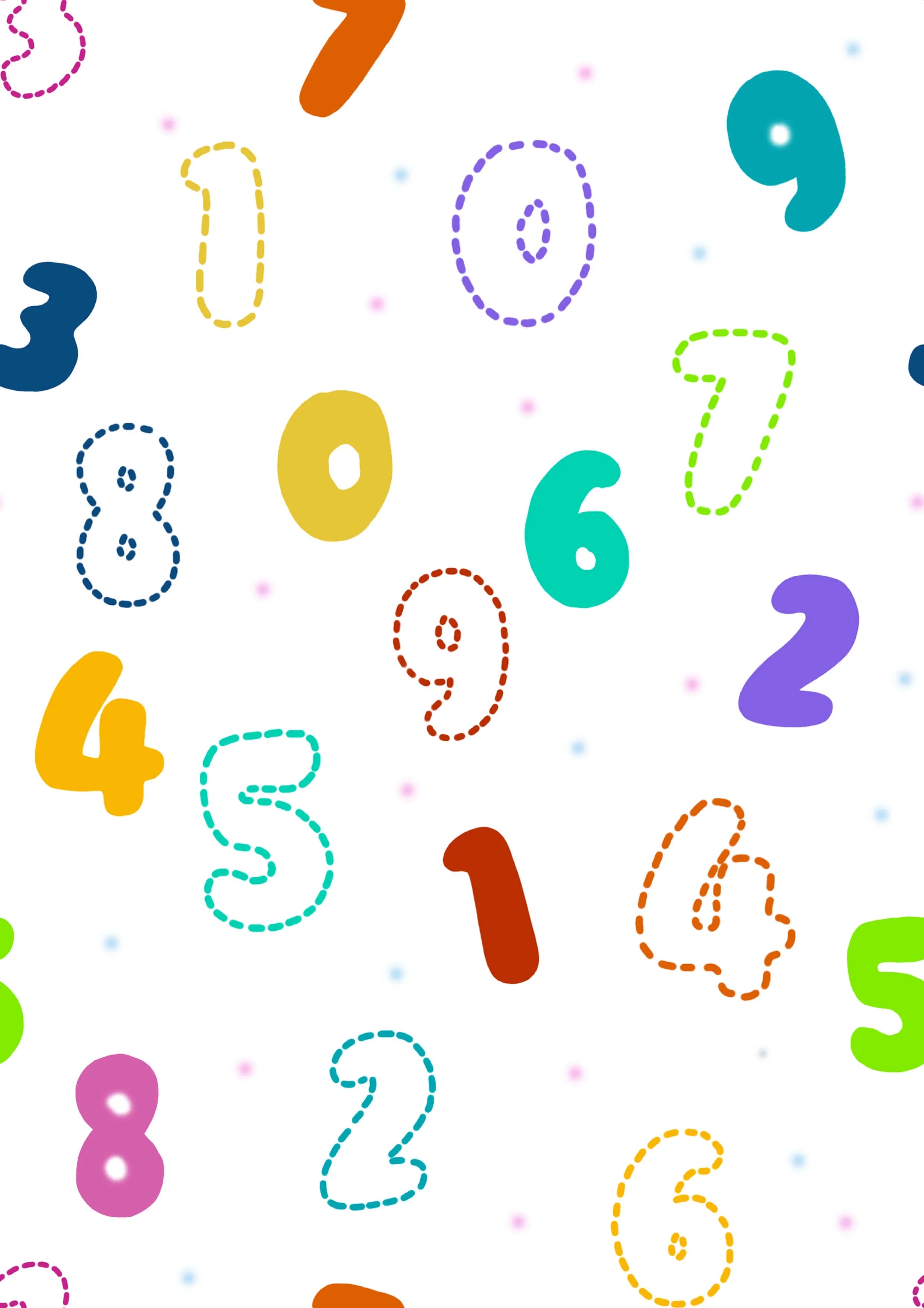 Numbers Printed Printed Canopy PushpLinen