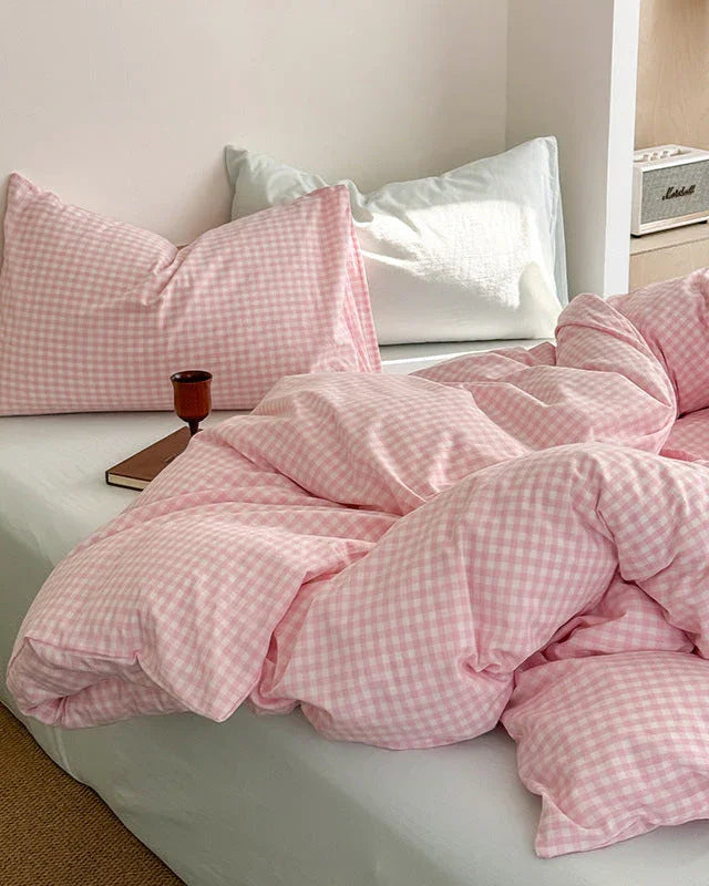 Chloe Pastel Candy Cotton Bedding Set / Mint Ever Lasting