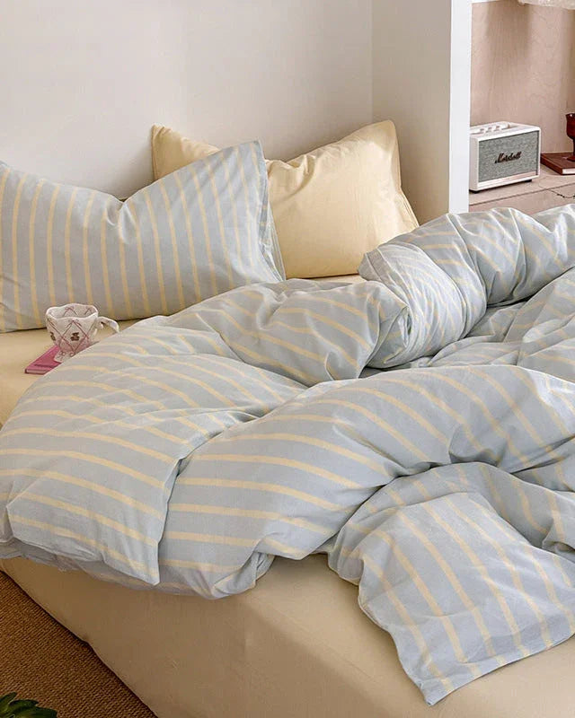 Chloe Pastel Candy Cotton Bedding Set / Mint Ever Lasting