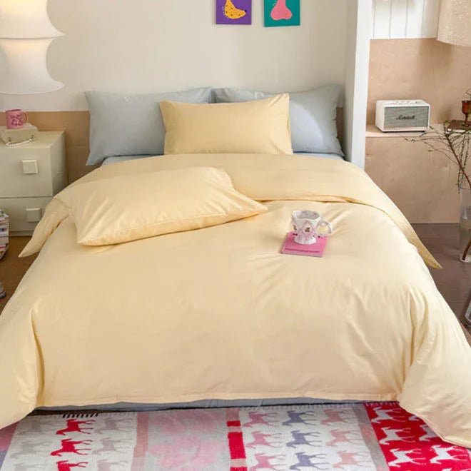 Chloe Pastel Candy Cotton Bedding Set / Mint Ever Lasting