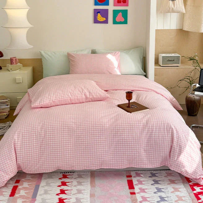 Chloe Pastel Candy Cotton Bedding Set / Mint Ever Lasting