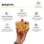 Mediterranean Olive Wood Canister Choixe