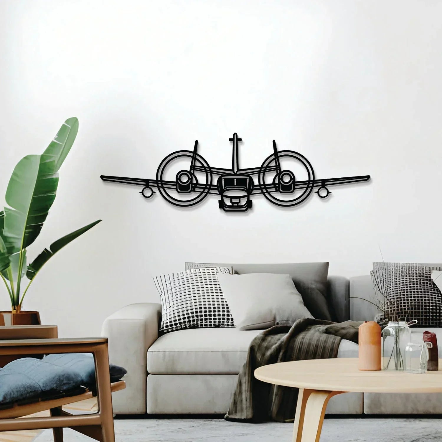Ov-1 Mohawk Front Metal Aircraft Wall Art - Ncp0590, back view - House Of Avana