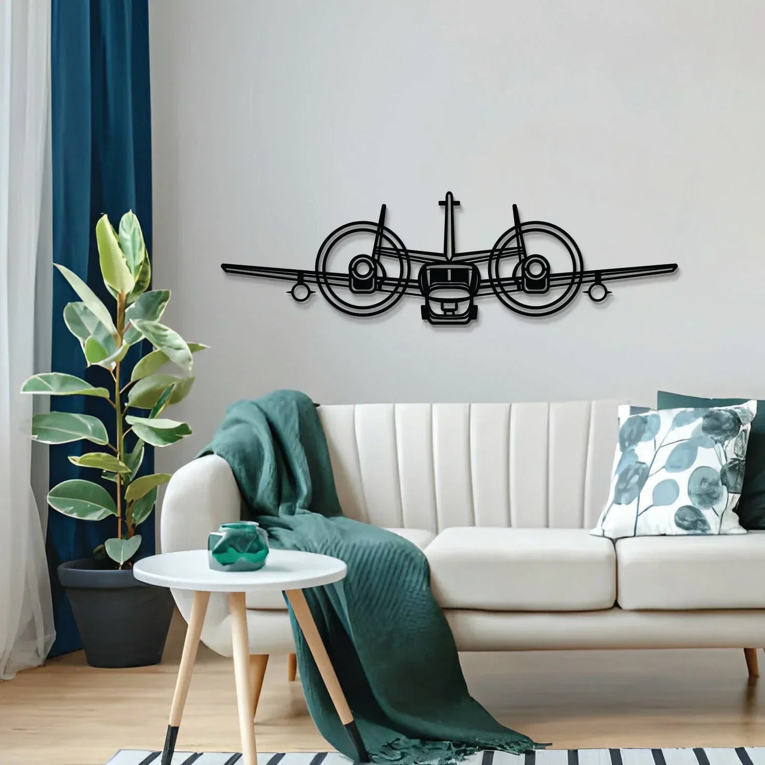 Ov-1 Mohawk Front Metal Aircraft Wall Art - Ncp0590, detail shot - House Of Avana