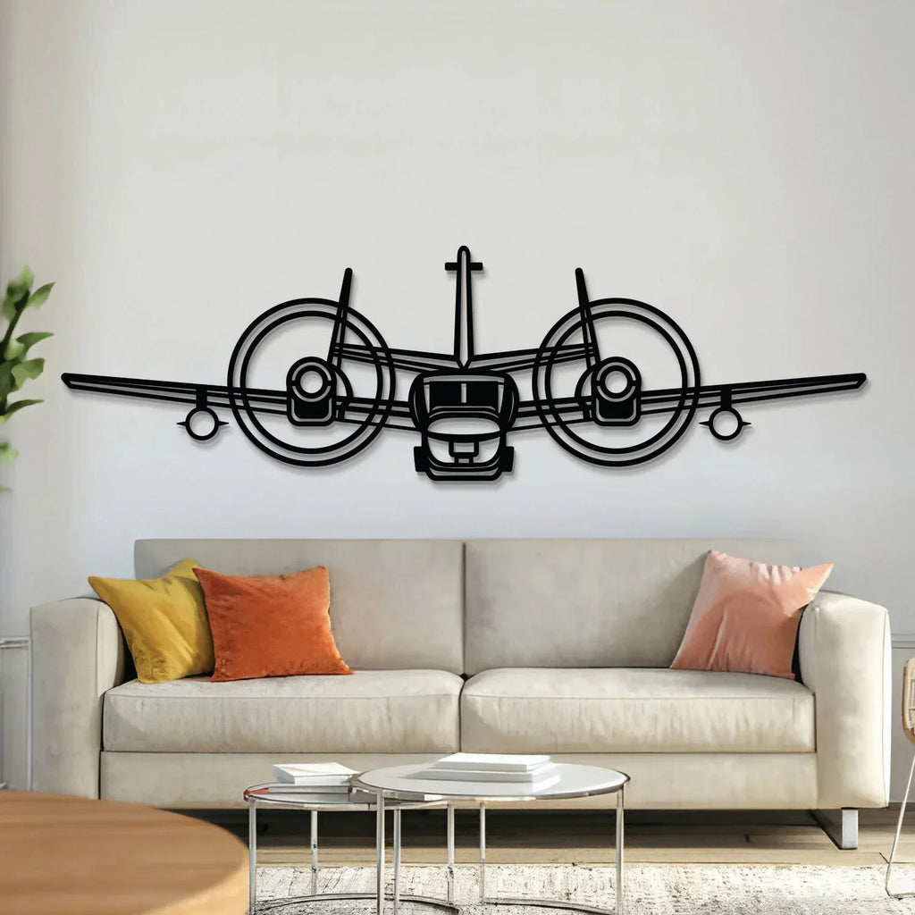 Ov-1 Mohawk Front Metal Aircraft Wall Art - Ncp0590, front view - House Of Avana