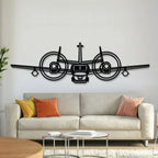 Ov-1 Mohawk Front Metal Aircraft Wall Art - Ncp0590, front view - House Of Avana