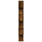 Room Divider Bookcase 6-Tier Smoked Oak 70x24x193 cm Engineered Wood House Of Avana [[SKU:HOA-BOK-021]]