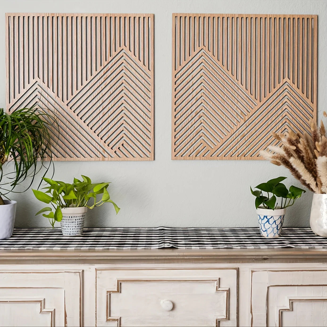 Finished Line Mountain Wall Decor 2pcs - 15.75inch House Of Avana