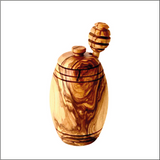 Olive Wood Honey Pot w/Honey Dipper Choixe