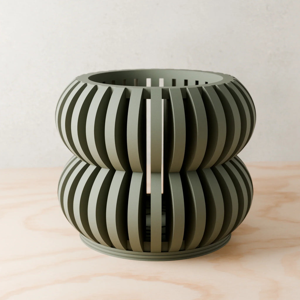 Orchid Planter Double Bubbles, angled view - House Of Avana