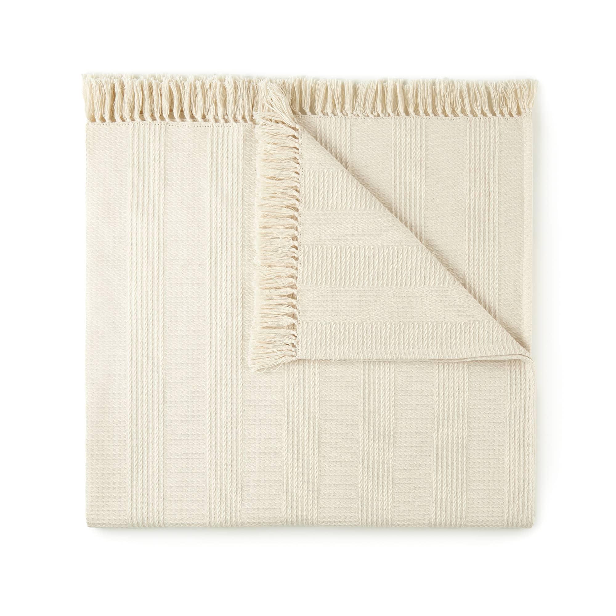 Organic Cotton Throw with Tassels