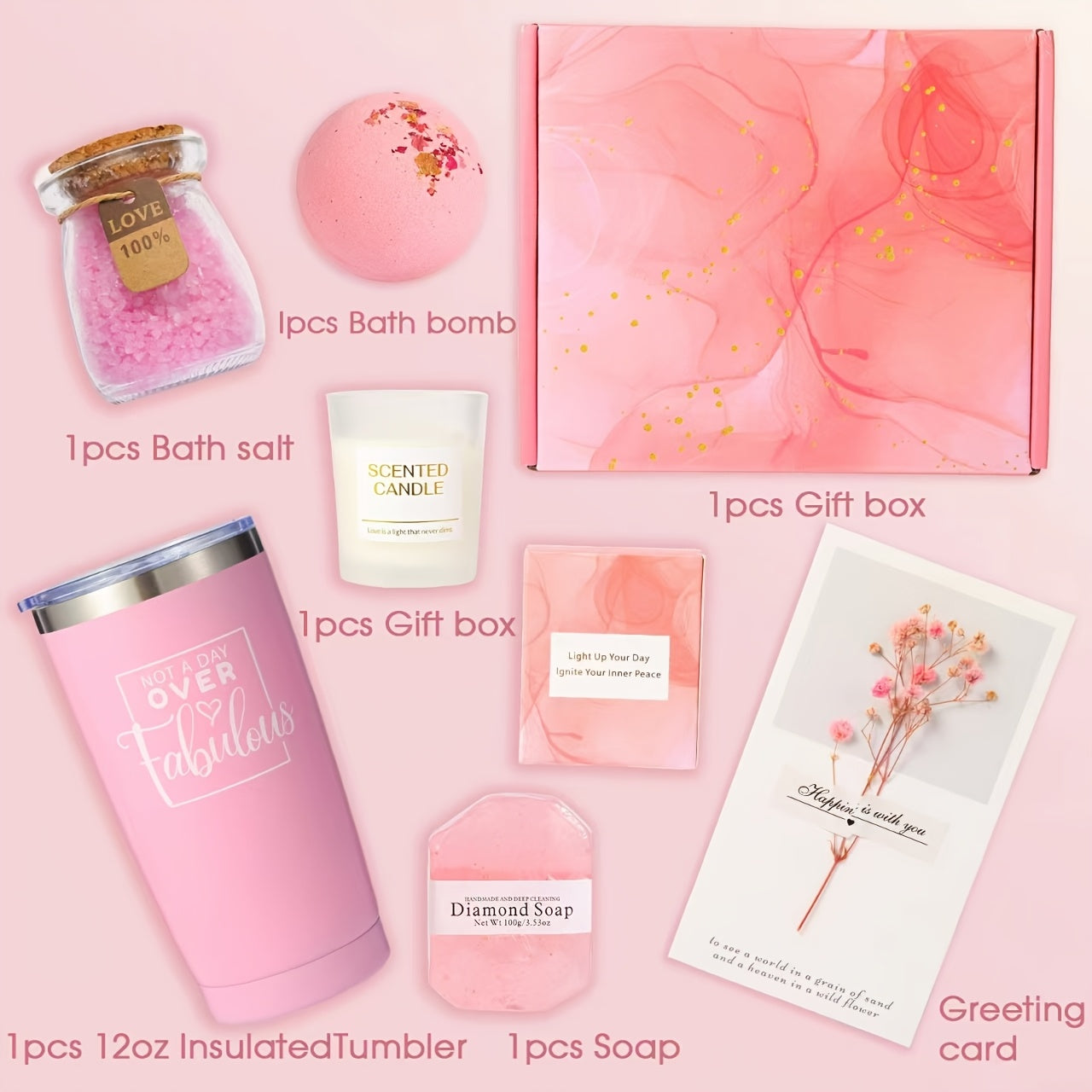 Womens Gifts For Valentine'S Day: Gifts For Women, Girlfriend, Her, Happy Birthday Gifts For Women, Spa Gift Baskets For Women Mom Wife Sister, Gift Set For Women, Spa Gift Basket Set, Happy Birthday Gift Ideas, Or Any Specia House Of Avana