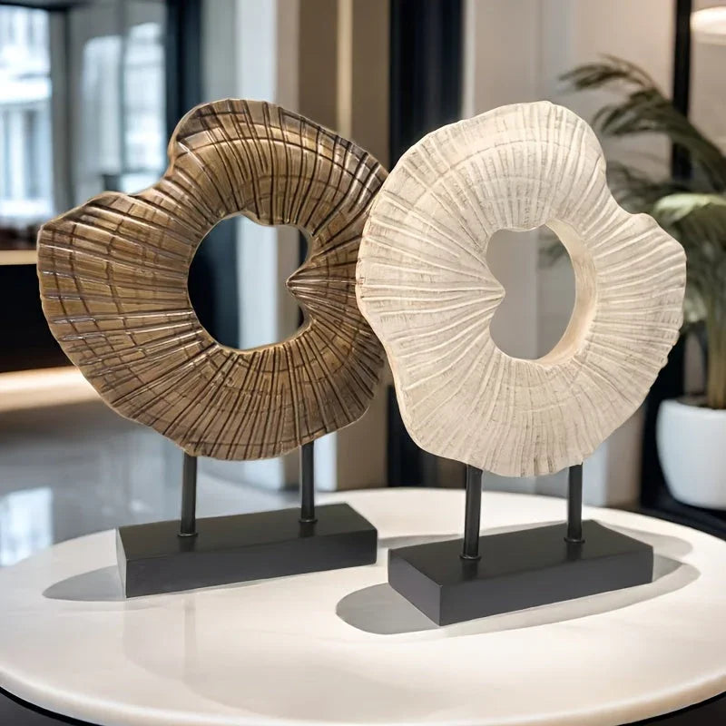 Abstract Conch Screen Is a Nordic-style Shell Craft Ornament, a Modern Luxury Home Decoration Made of... - House Of Avana
