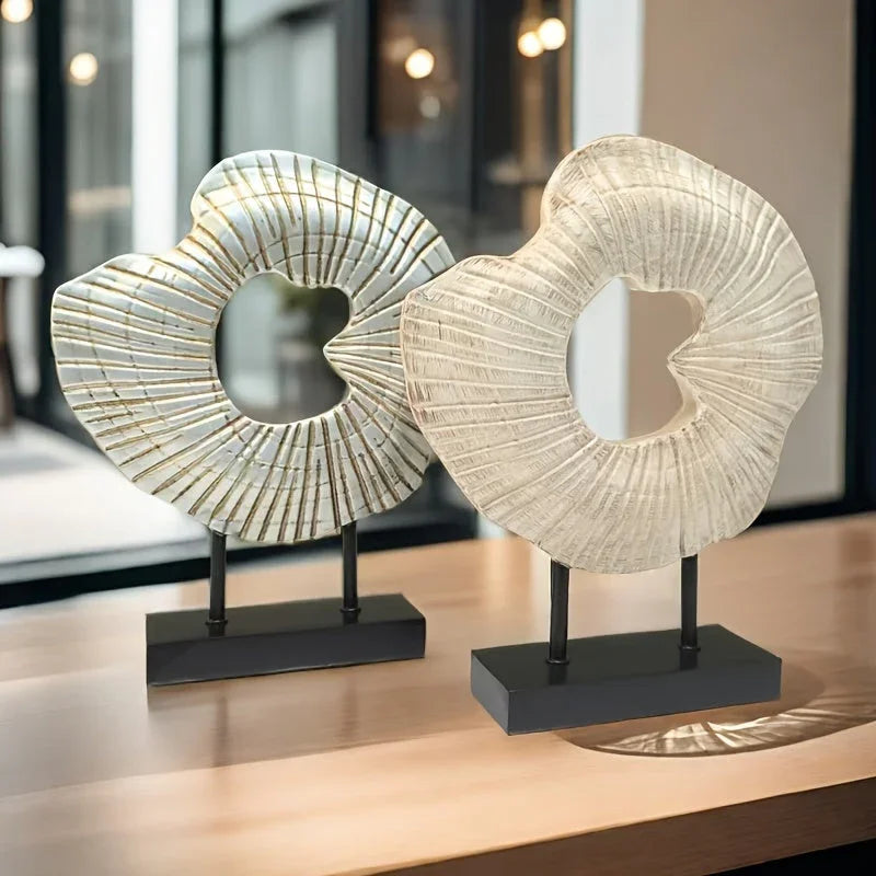 Abstract Conch Screen Is a Nordic-style Shell Craft Ornament, a Modern Luxury Home Decoration Made of... - House Of Avana