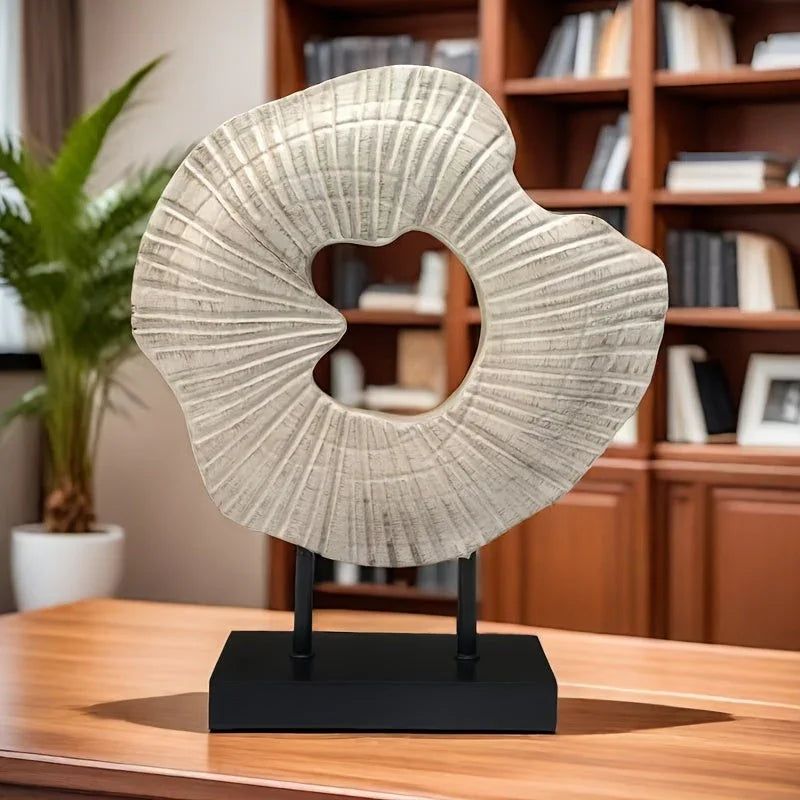 Abstract Conch Screen Is a Nordic-style Shell Craft Ornament, a Modern Luxury Home Decoration Made of... - House Of Avana