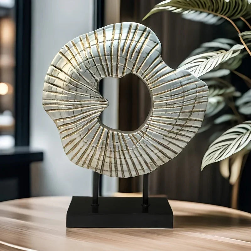 Abstract Conch Screen Is a Nordic-style Shell Craft Ornament, a Modern Luxury Home Decoration Made of... - House Of Avana