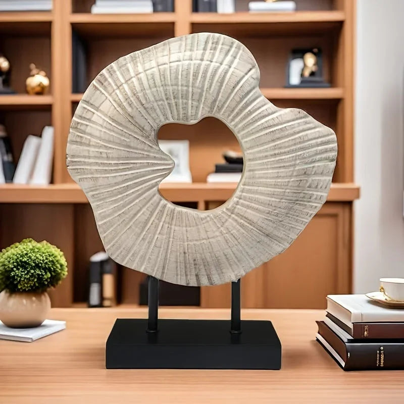 Abstract Conch Screen Is a Nordic-style Shell Craft Ornament, a Modern Luxury Home Decoration Made of... - House Of Avana