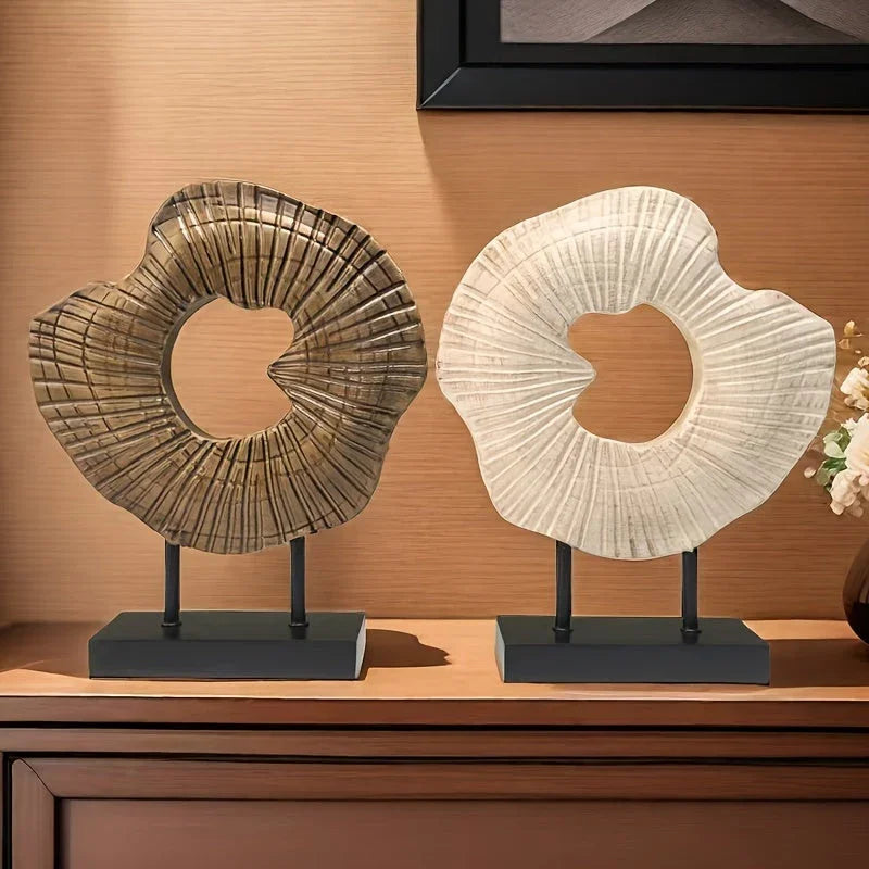Abstract Conch Screen Is a Nordic-style Shell Craft Ornament, a Modern Luxury Home Decoration Made of... - House Of Avana